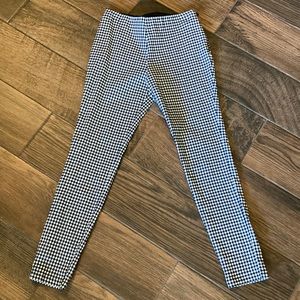 Black & White Gingham Skinny Pants